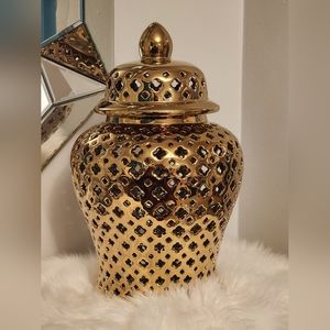 Gold Ginger Jar